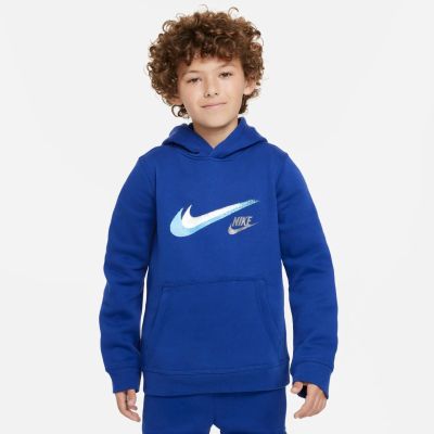 Nike B Nsw Si Flc Po Hoody Bb in 455 deep royal blue