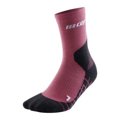 CEP light merino socks, hiking, mid cut, v3, women in pink