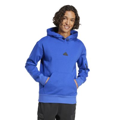 City Escape Fleece Hoodie in blau