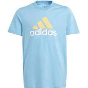 Essentials Two-Color Big Logo Cotton T-Shirt in blau