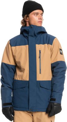 QUIKSILVER Herren Funktionsjacke MISSION BLOCK M SNJT in blau