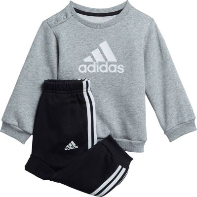 adidas Kinder Badge of Sport Jogginganzug in grau