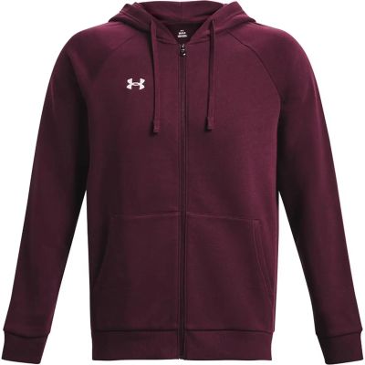 Herren Kapuzensweat UA RIVAL FLEECE FZ HOODIE in lila