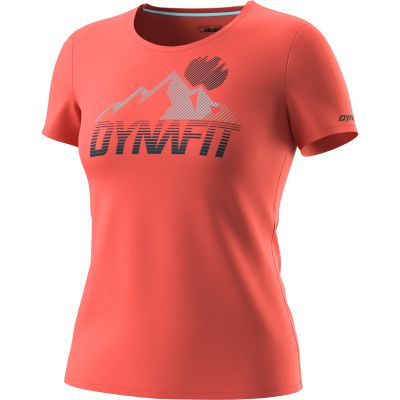 Transalper Graphic Shirt Damen in 1841 hot coral/8050