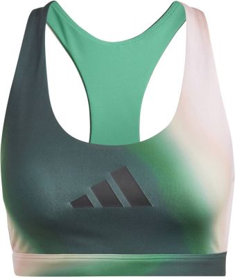 ADIDAS Damen Powerimpact Training Medium-Support Sport-BH in grau