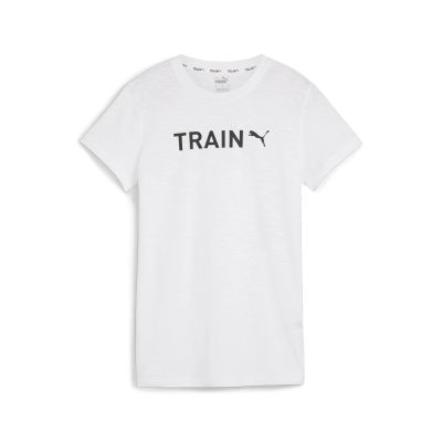 WOMEN`S GRAPHIC TEE TRAIN PUMA in weiß