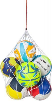 PRO TOUCH Balltragenetz Nylon Net 6 balls in blau