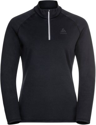 ODLO Damen Rolli Mid layer 1/2 zip BESSO in schwarz