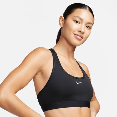 Nike W Nk Swsh Lgt Spt Bra in schwarz