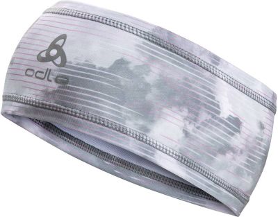 ODLO Stirnband mit Print Polyknit Light Eco in silber