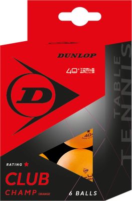 DUNLOP Ball 40+ CLUB CHAMP 6 BALL ORANGE in rot