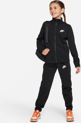 NIKE Kinder Sportanzug K NSW TRACKSUIT POLY FZ HBR in schwarz