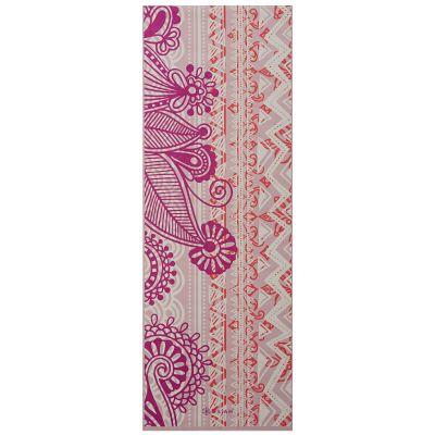 GAIAM BOHEMIAN ROSE YOGA MAT 4MM CLASSIC PRINTED in bunt