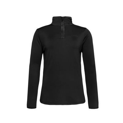 REFABRIZ 1/4 zip top in 290 true black