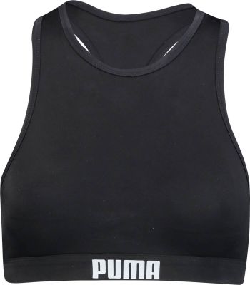 PUMA Damen Top SWIM WOMEN RACERBACK SWIM TOP in schwarz