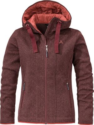 SCHÖFFEL Damen Unterjacke Fleece Hoody Aurora L in braun