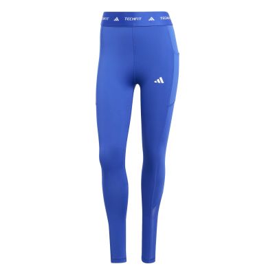 adidas TECHFIT Stash Pocket Full Length Leggings in blau