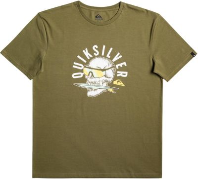 QUIKSILVER Herren Shirt QSROCKINSKULL M TEES in grün