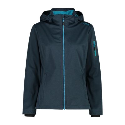 WOMAN JACKET ZIP HOOD in 789 night mel.