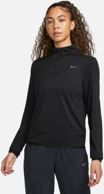 NIKE Damen Sweatshirt W NK SWIFT ELMNT DF UV HZ TOP in schwarz