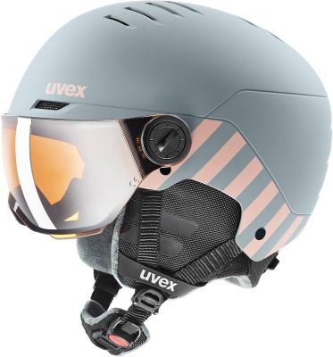 uvex sports unisex Skihelm uvex rocket jr visor in grau