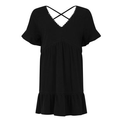 PRTTHIRZA tunic in schwarz