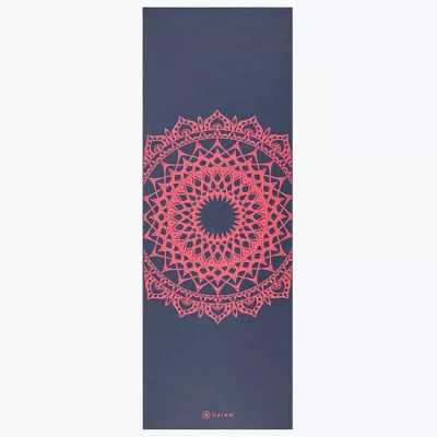 GAIAM PINK MARRAKESH YOGA MAT 4MM CLASSIC PRINTED in dunkelblau