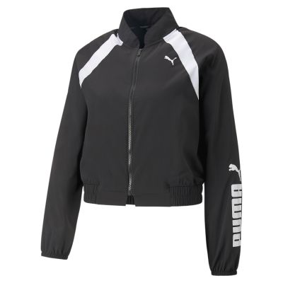 Puma Fit Woven Fashion Jacket in schwarz