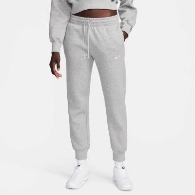 Nike W Nsw Phnx Flc Mr Pant Std in 063 dk grey heather/sail