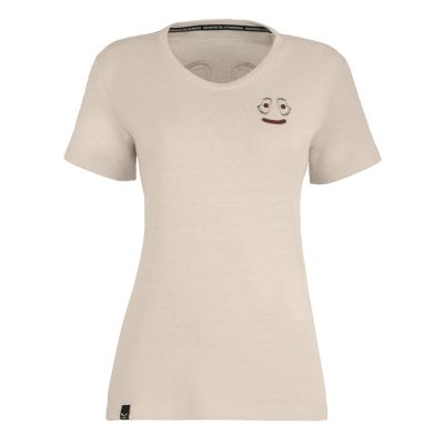 LAVAREDO HEMP PRINT T-SHIRT W in 7260 oatmeal