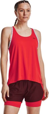 UNDER ARMOUR Damen Ärmellos Knockout Tank in rot