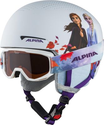 ALPINA Kinder Helm ZUPO DISNEY SET in weiß