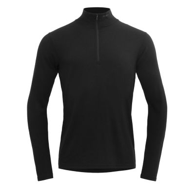 JAKTA MERINO 200 ZIP NECK MAN in schwarz