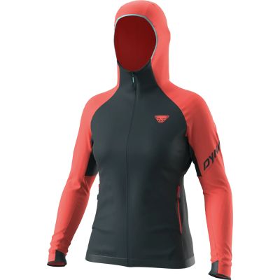 Transalper Polartec Kapuzenjacke Damen in 1841 hot coral/3010