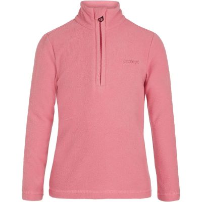 PROTEST Kinder Rolli PRTMUTE TD 1/4 zip top in pink