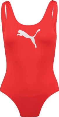 PUMA Damen Badeanzug SWIM WOMEN SWIMSUIT 1P in rot