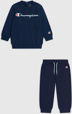 CHAMPION Kinder Sportanzug Crewneck Suit in blau