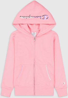 CHAMPION Kinder Kapuzensweat Hooded Full Zip Sweatshirt in pink