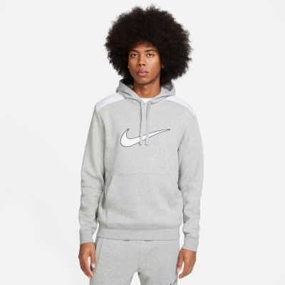 He.-Kapuzensweat M NSW SP FLC HOODIE BB<br>- in 063 dk grey heather/white/whit