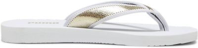 PUMA Damen Badesandalen Sandy Flip Metallic Shine in grau