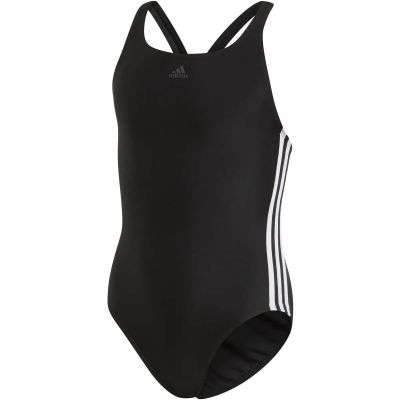 adidas Damen Athly V 3-Streifen Badeanzug in schwarz