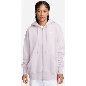 Nike W Nsw Phnx Flc Fz Os Hoodie in 019 platinum violet/sail