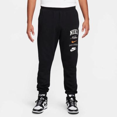 Nike M Nk Club Bb Cf Pant Stack Gx in 010 black/sail/safety orange