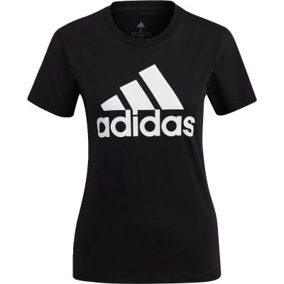 adidas Damen Loungewear Essentials Logo T-Shirt in schwarz