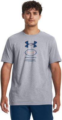 UNDER ARMOUR Herren Shirt UA M BRANDED GEL STACK SS in silber