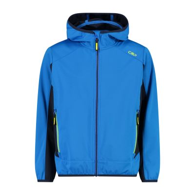 KID JACKET FIX HOOD in blau