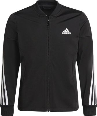 adidas Kinder AEROREADY 3-Streifen Polyester Trainingsanzug in schwarz