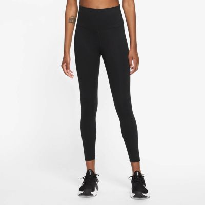 NIKE Damen Tight W NK ONE DF HR 7/8 TIGHT in schwarz