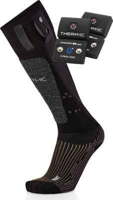 THERM-IC Herren Powersock Set Heat Uni + S-Pack 1400 B in schwarz