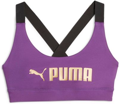 PUMA Damen Top Mid Impact Puma Fit Bra in lila